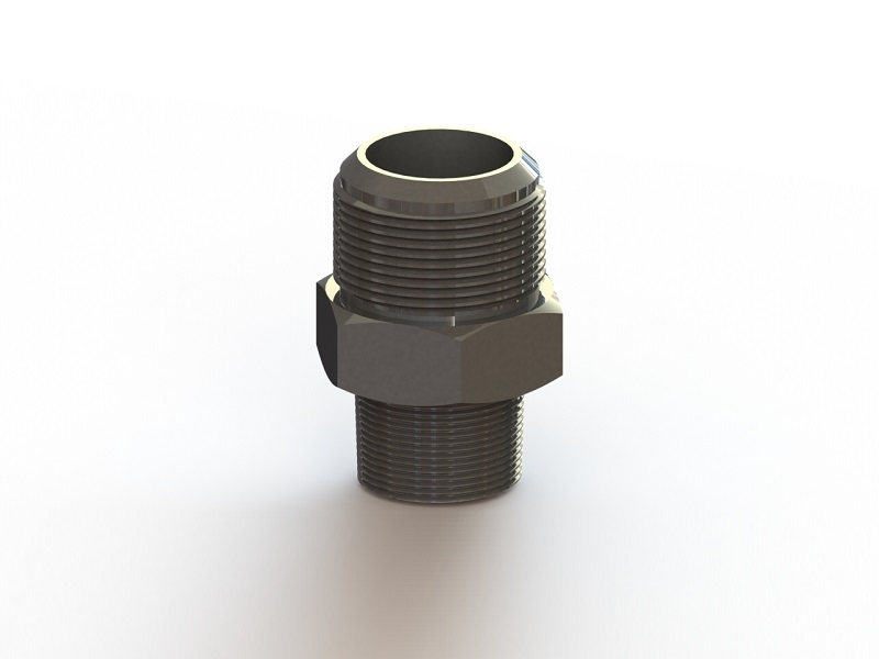 SAE 45° Flare Male to BSPT Male