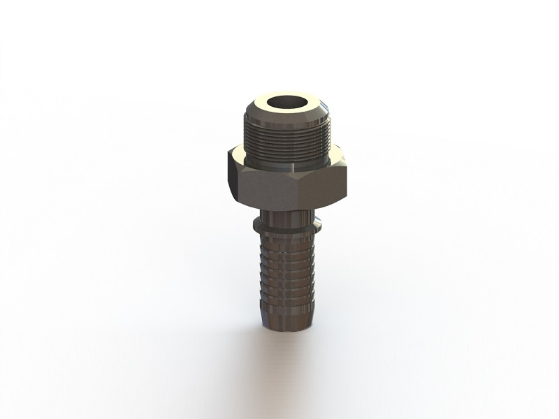 Male SAE 45° to Barb